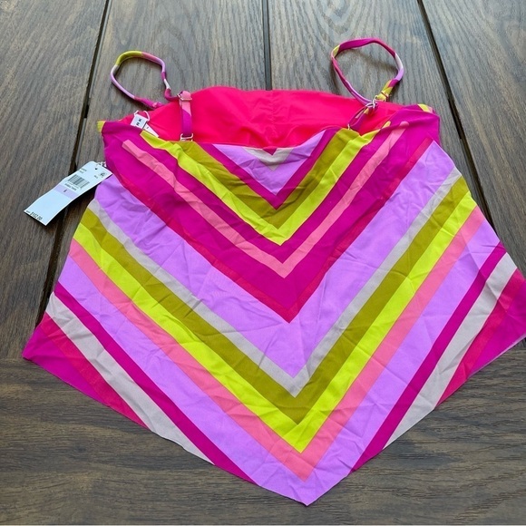 Trina Turk Womens Size 6 Waltz Bandeau Tankini Top - Picture 6 of 8